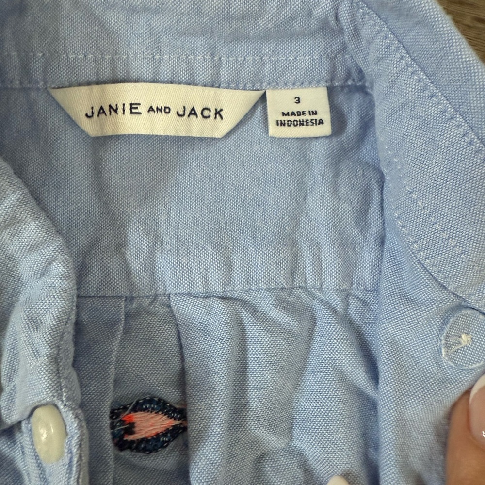 (Bundle) Janie and Jack Linen Button Up - Picture 3 of 3